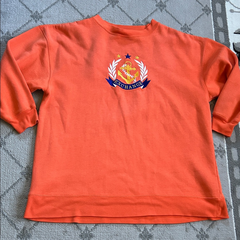 Vintage EXCHANGE Orange Crewneck Sweatshirt